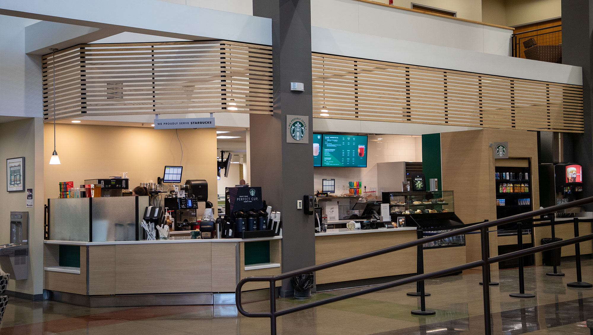 Image of Union Coffee, a Starbucks coffee station in the BHSU student union.